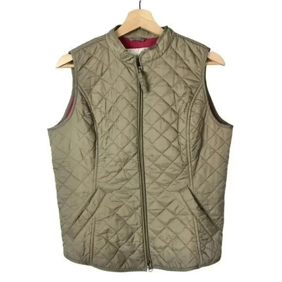 Van Heusen Beige Quilted Full Zip Vest M - Picture 1 of 3